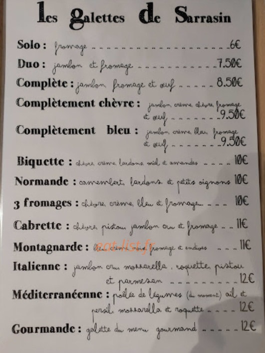 Le colibri — carte page 1