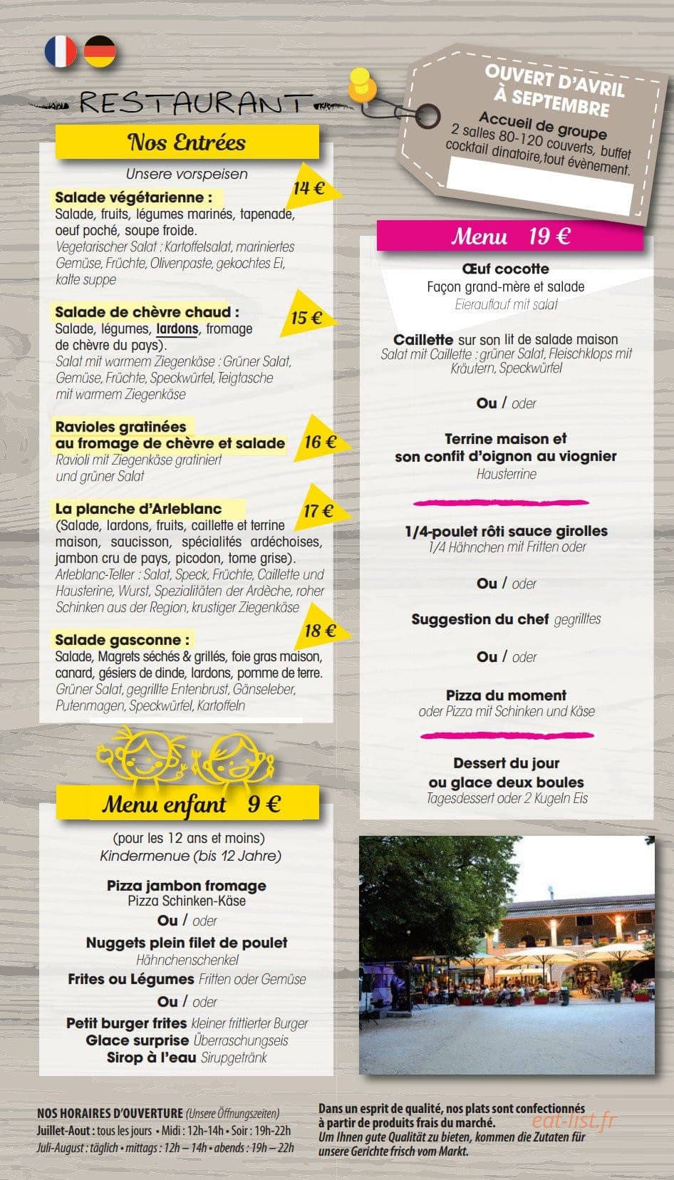 Domaine Arleblanc — carte page 1