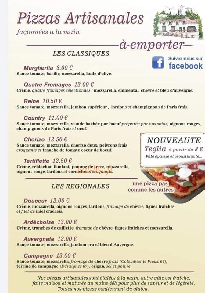 Auberge du Retourtour — carte page 2