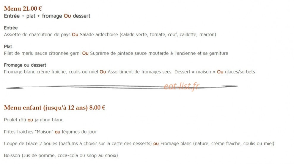 Chez Germaine — carte page 2