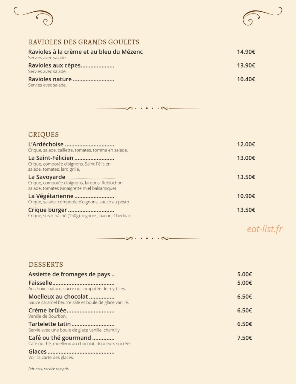 Le Châtaignier — carte page 4