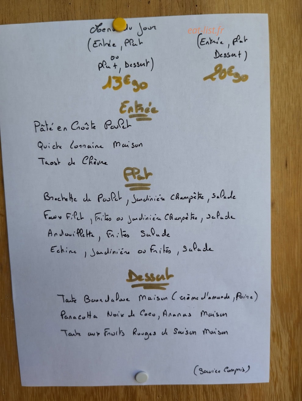 Marie café — carte page 3