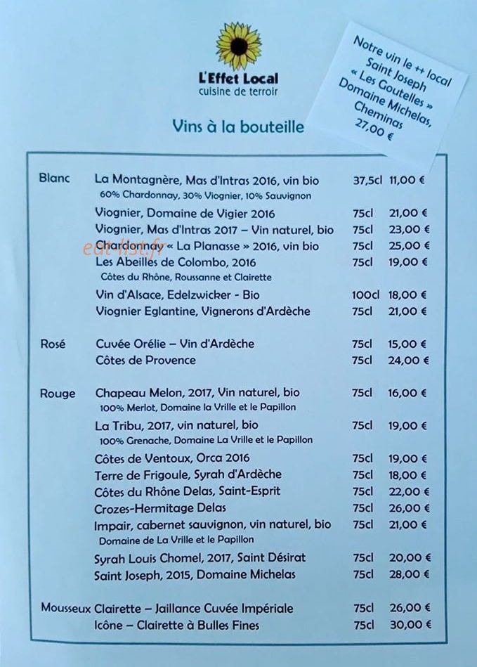 L'Effet Local — carte page 2