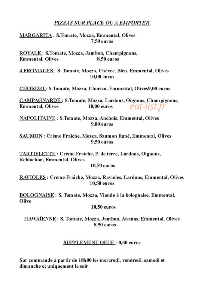 A la gaillarde — carte page 1