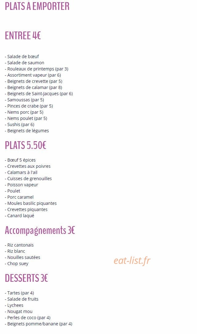 Fleurs D'Asie — carte page 1