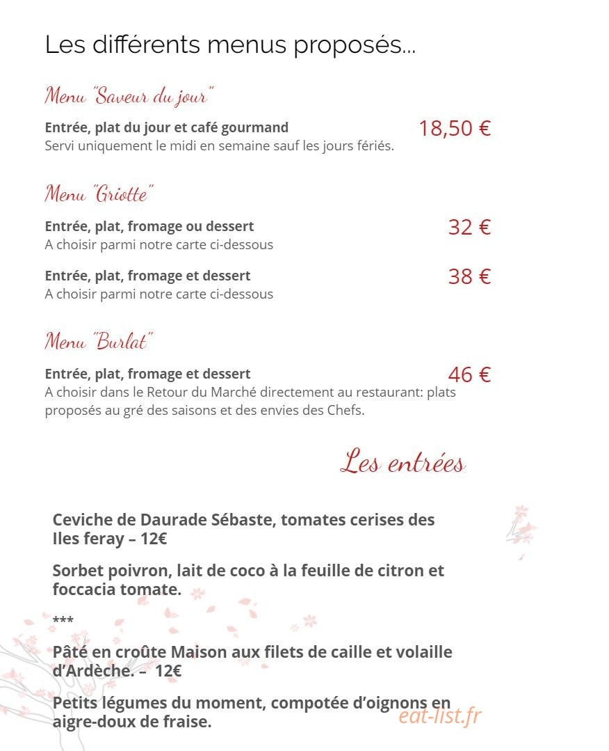 Le Cerisier — carte page 1