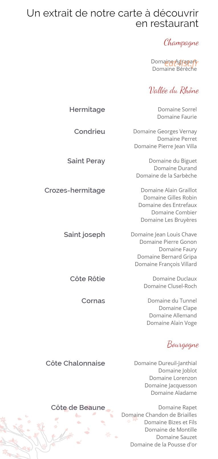 Le Cerisier — carte page 3