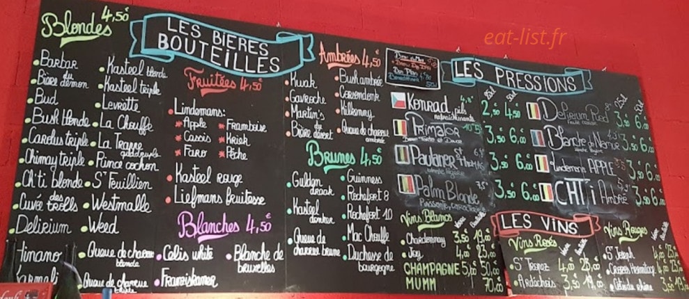 My Beers — carte page 1