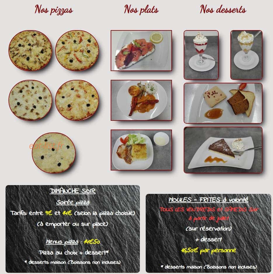 Auberge C'est la vie — carte page 1