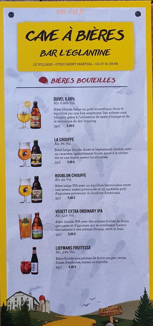 Bar Snack L'Eglantine — carte page 4
