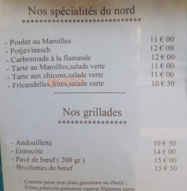 Au ch'ti perdu — carte page 1