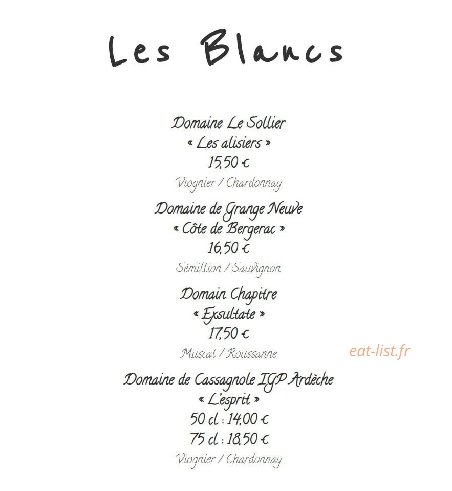 Les pavés gourmands — carte page 5