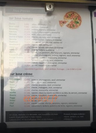 Pizzeria "Chez Sylvain — carte page 2