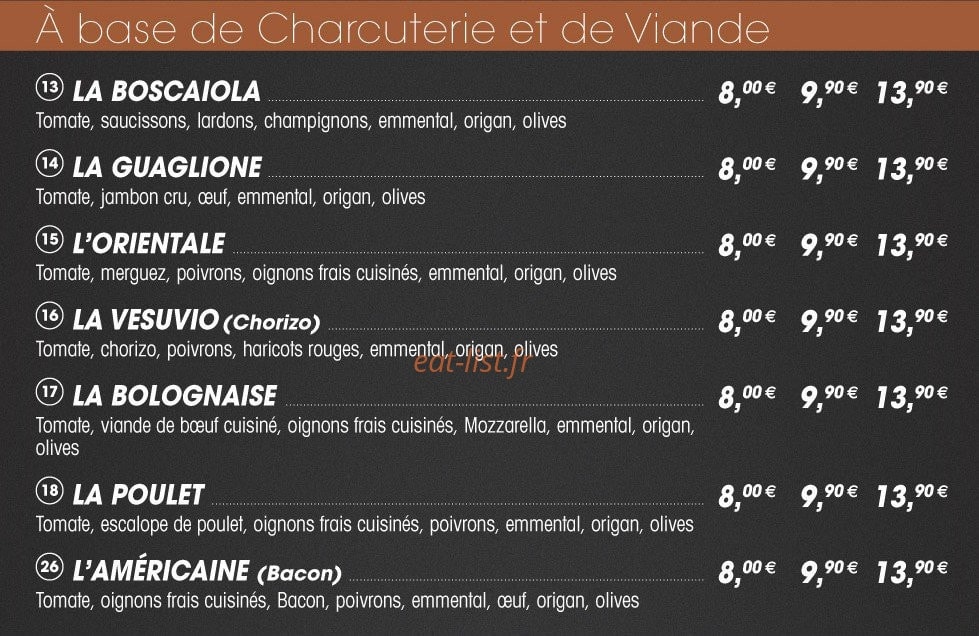 La Napoletana — carte page 2