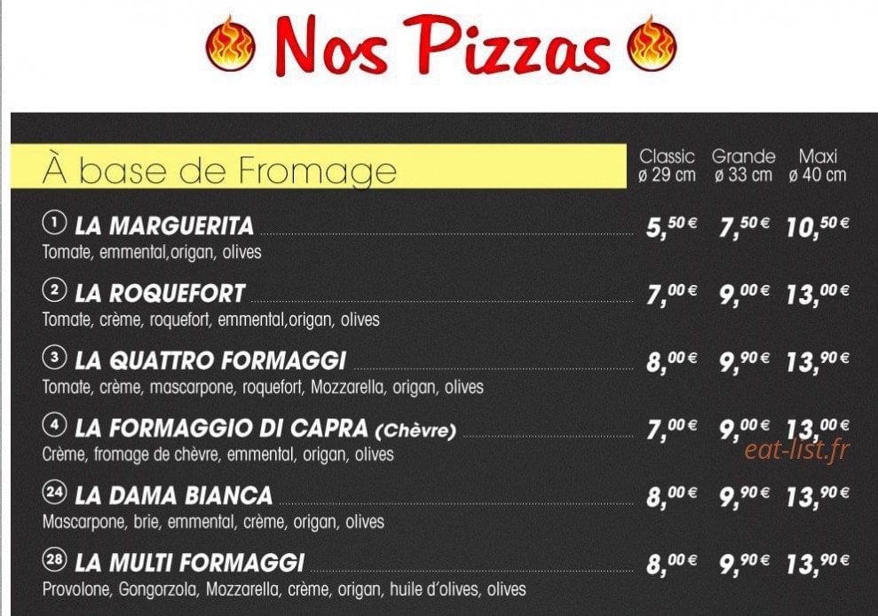 La Napoletana — carte page 1