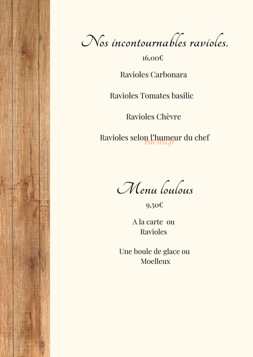 La Tribü — carte page 2