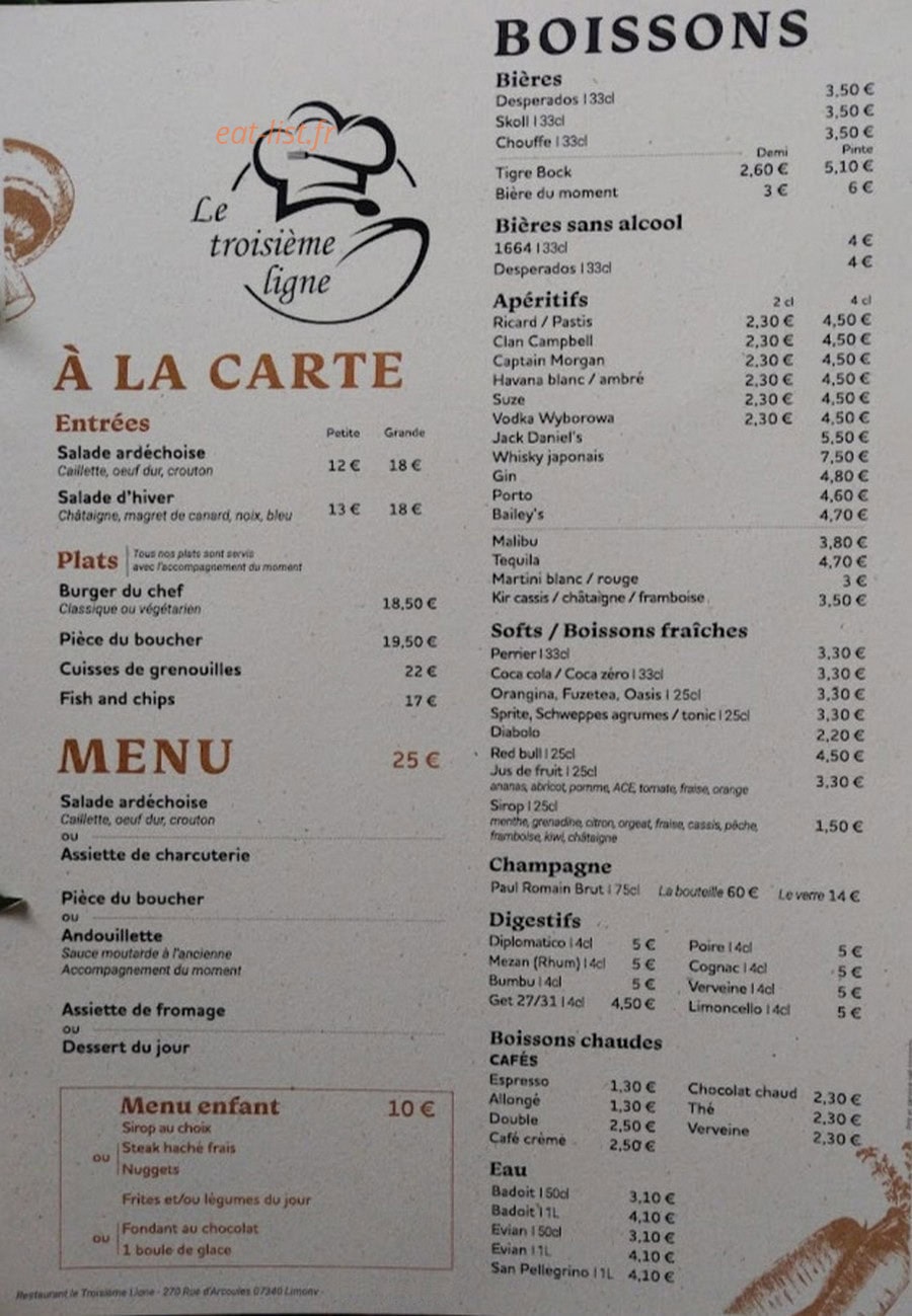 Le troisième ligne — carte page 1