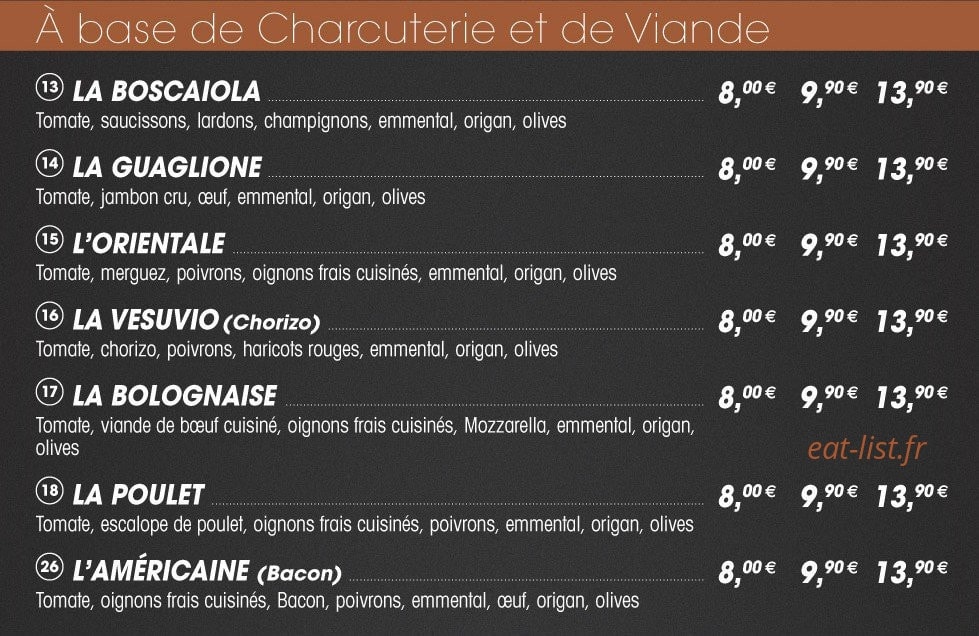 La Napoletana — carte page 2