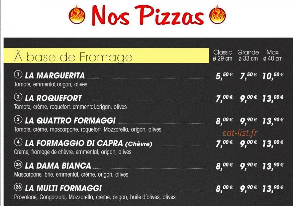 La Napoletana — carte page 1