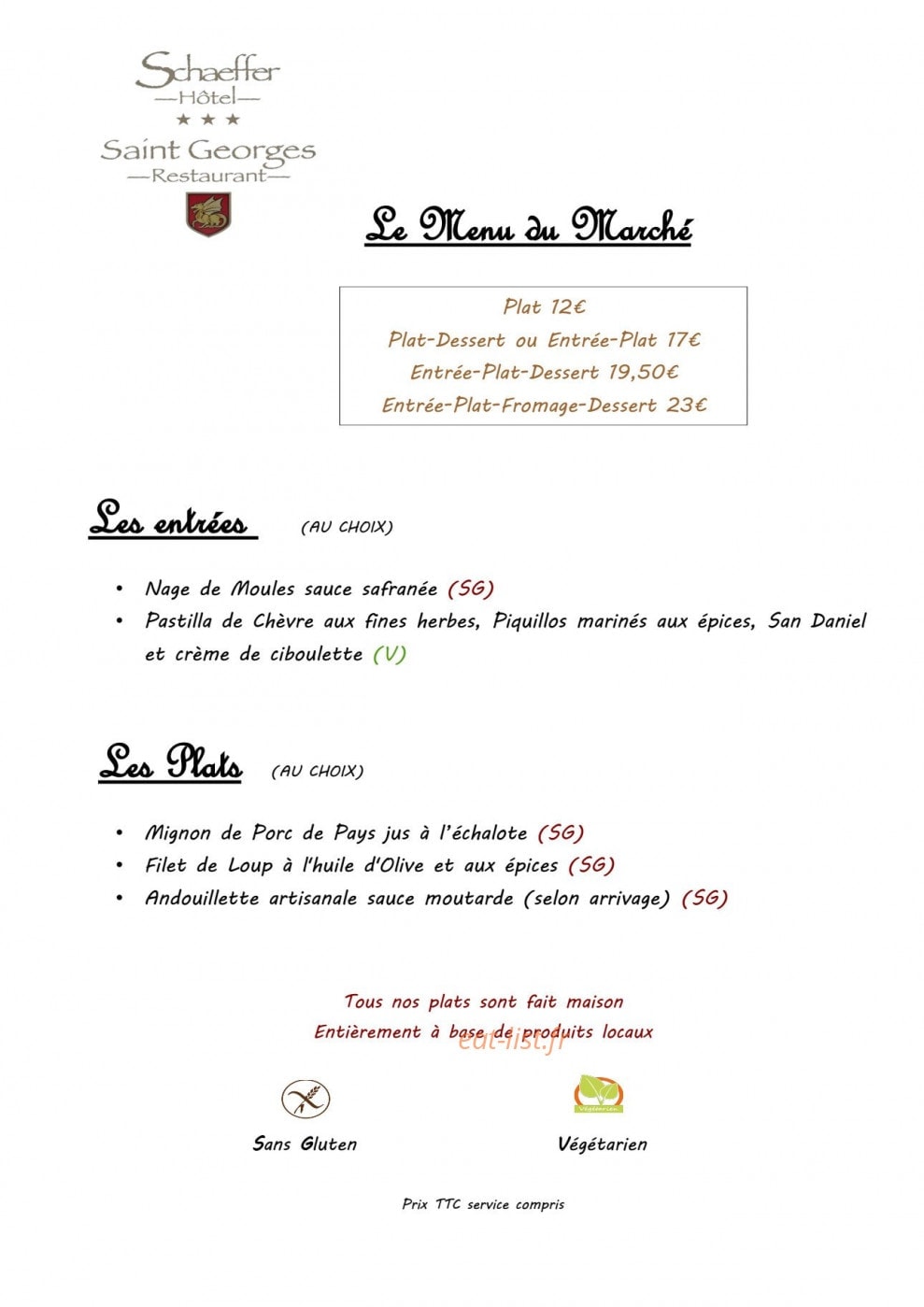 le Saint-Georges — carte page 1