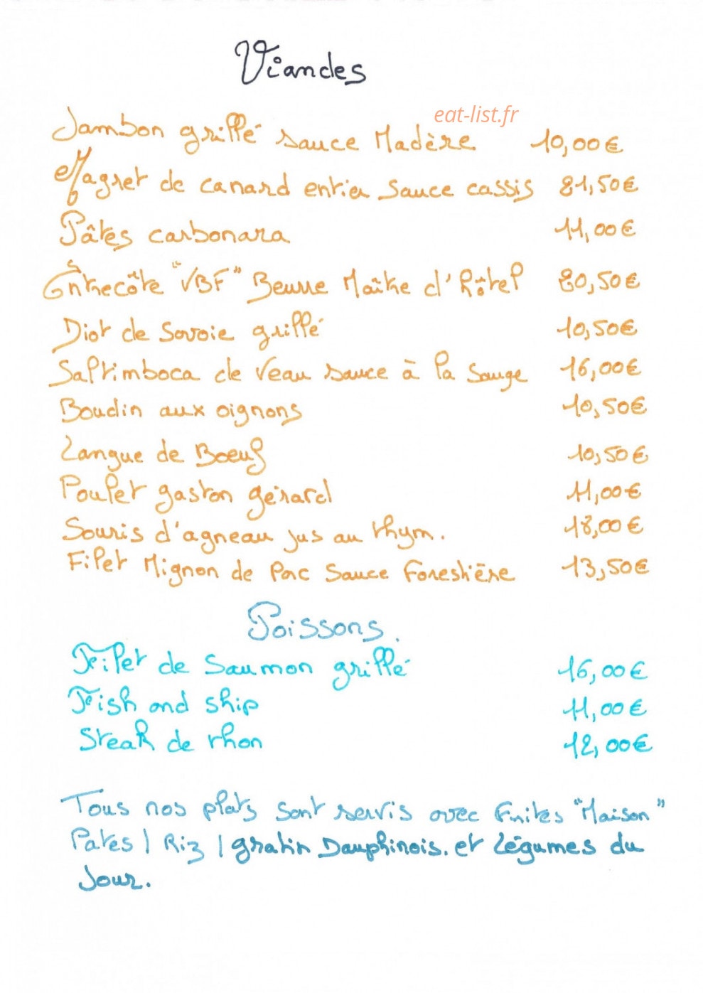 Brasserie de Cruas — carte page 6