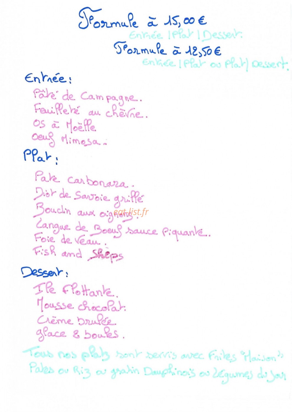 Brasserie de Cruas — carte page 4