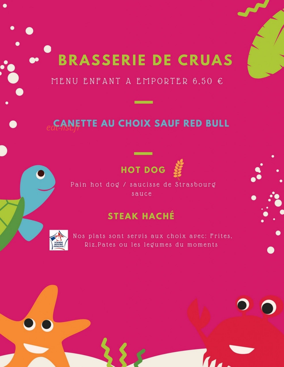 Brasserie de Cruas — carte page 2