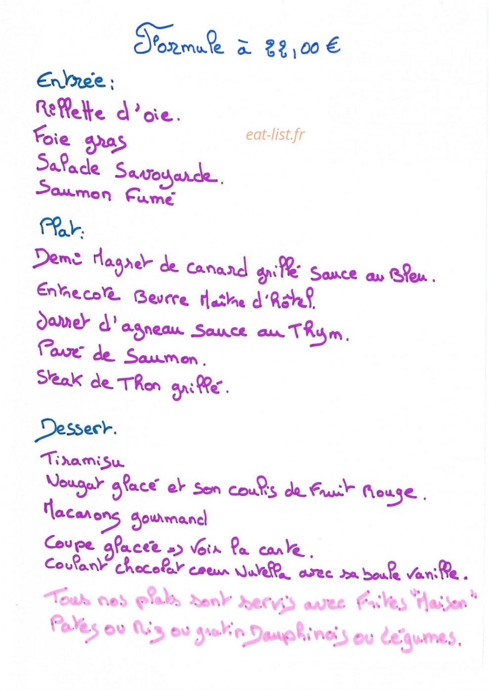 Brasserie de Cruas — carte page 3