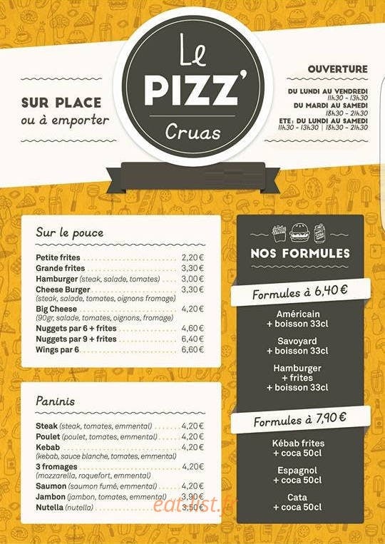 Le Pizz' — carte page 2