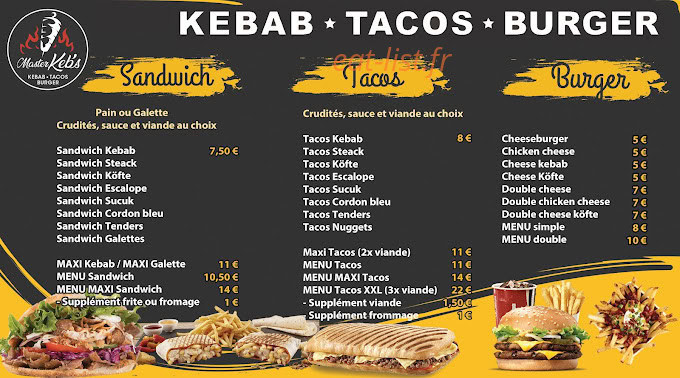 Master Keb's — carte page 2