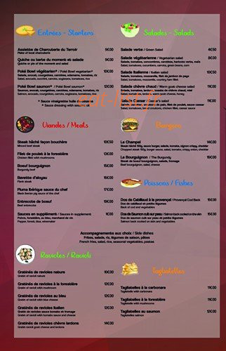 Le Champ'el — carte page 2