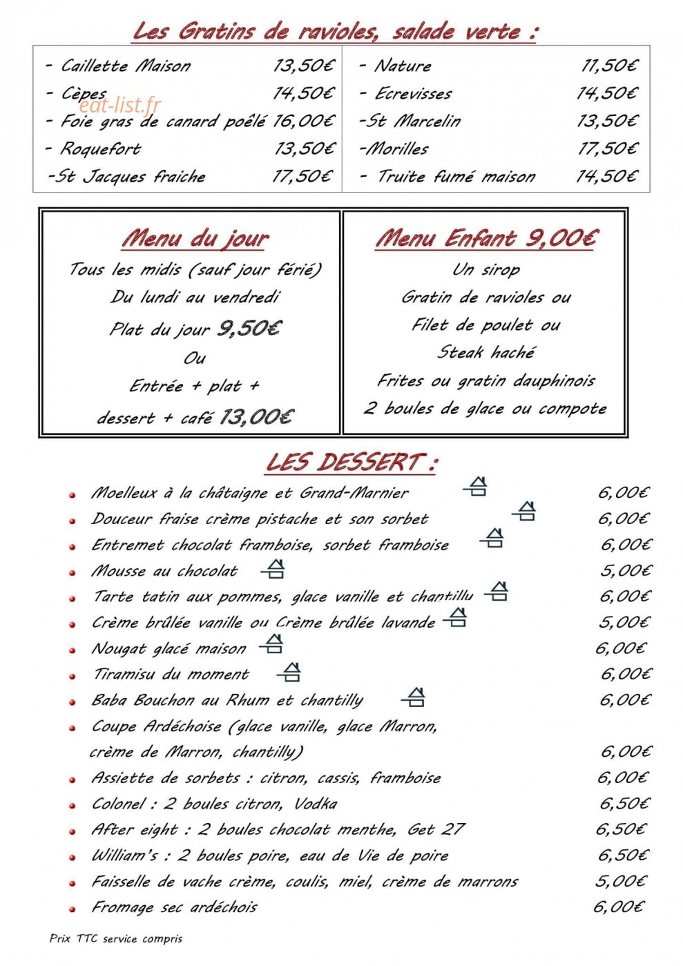 Le Bouchon Ardéchois — carte page 5