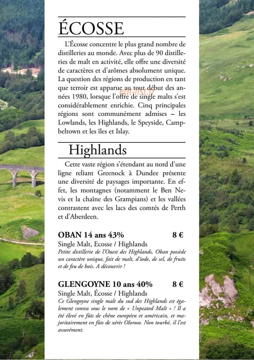 Restaurant Brioude — carte page 7