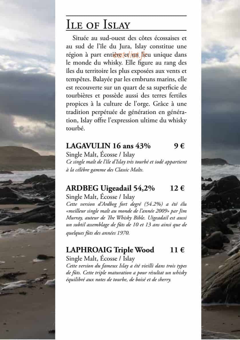 Restaurant Brioude — carte page 10