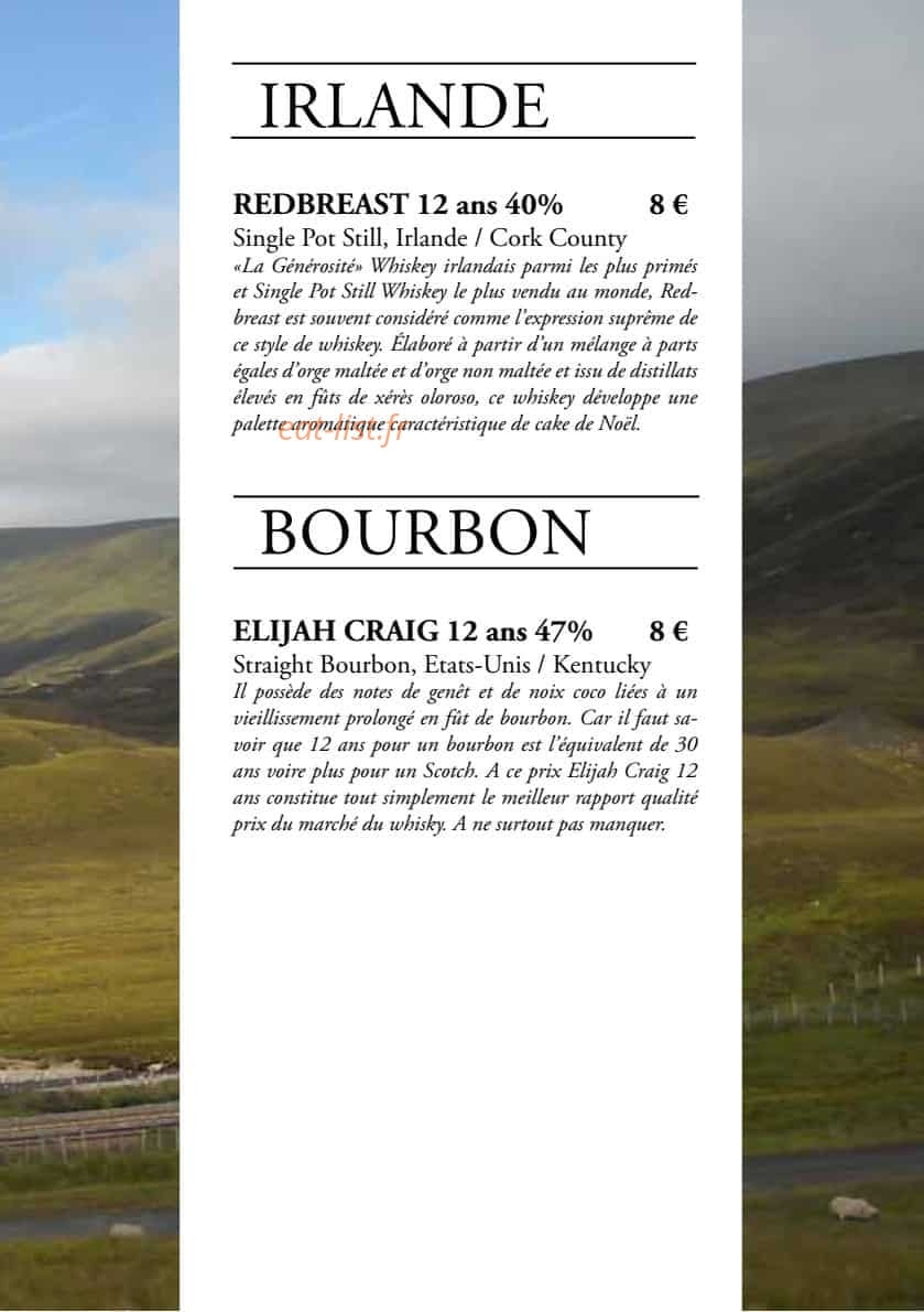 Restaurant Brioude — carte page 15