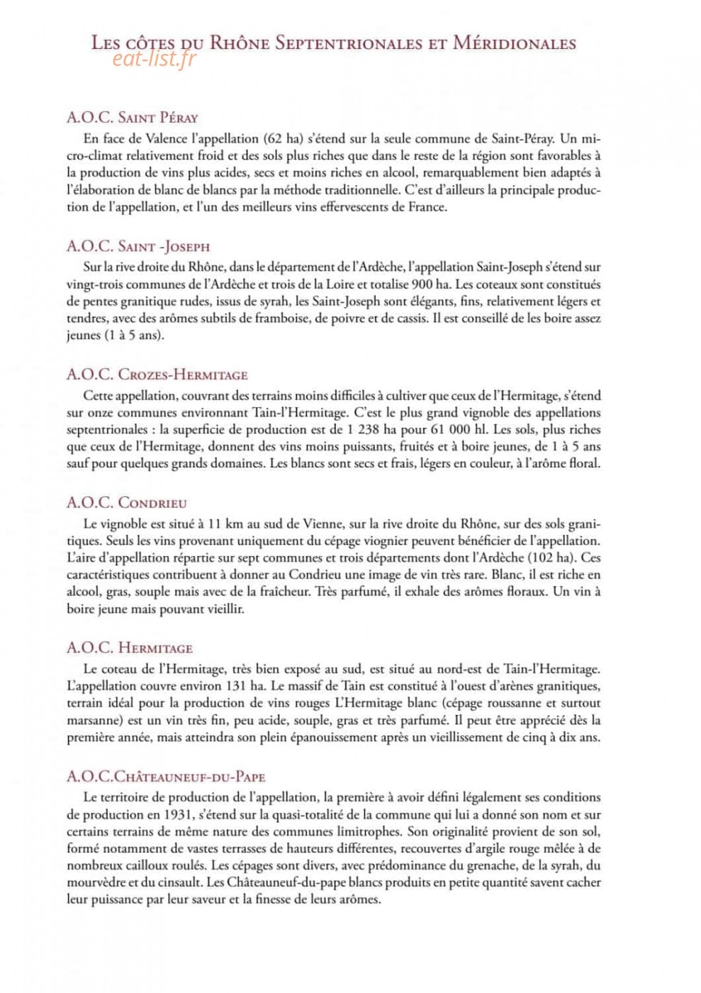 Restaurant Brioude — carte page 32