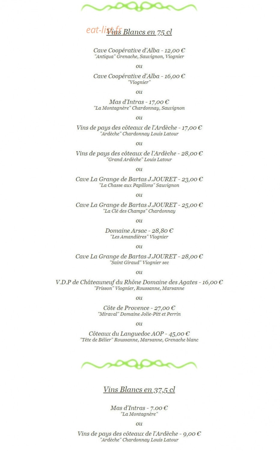 Relais le buis d'aps — carte page 17