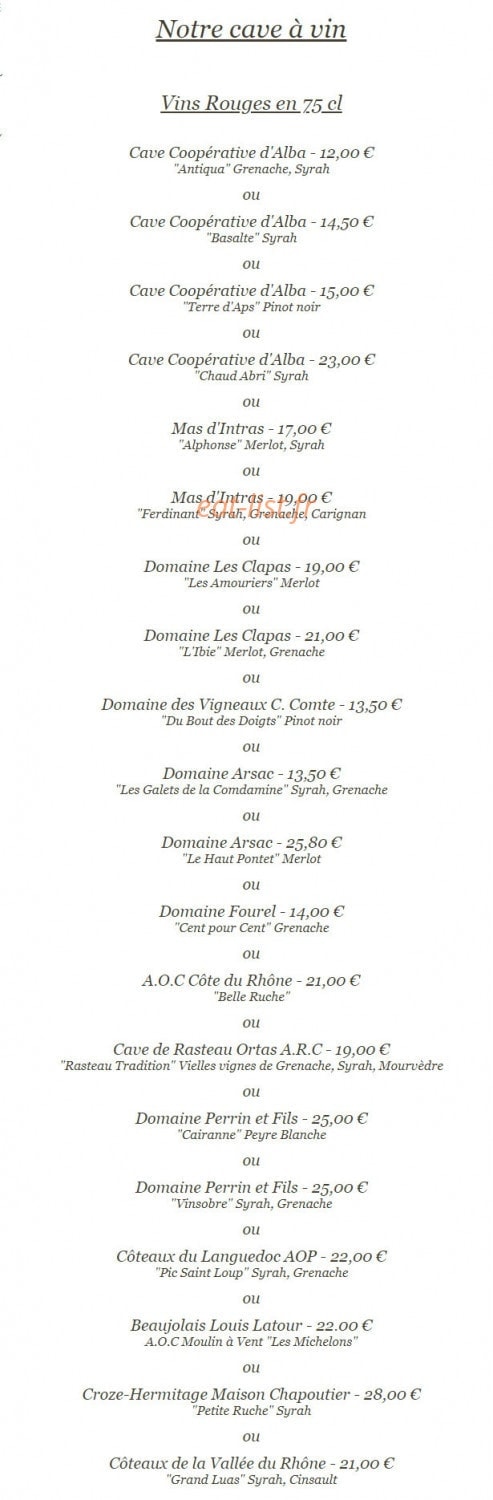 Relais le buis d'aps — carte page 14