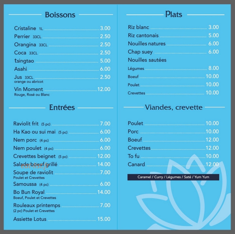 Le lotus blanc — carte page 1