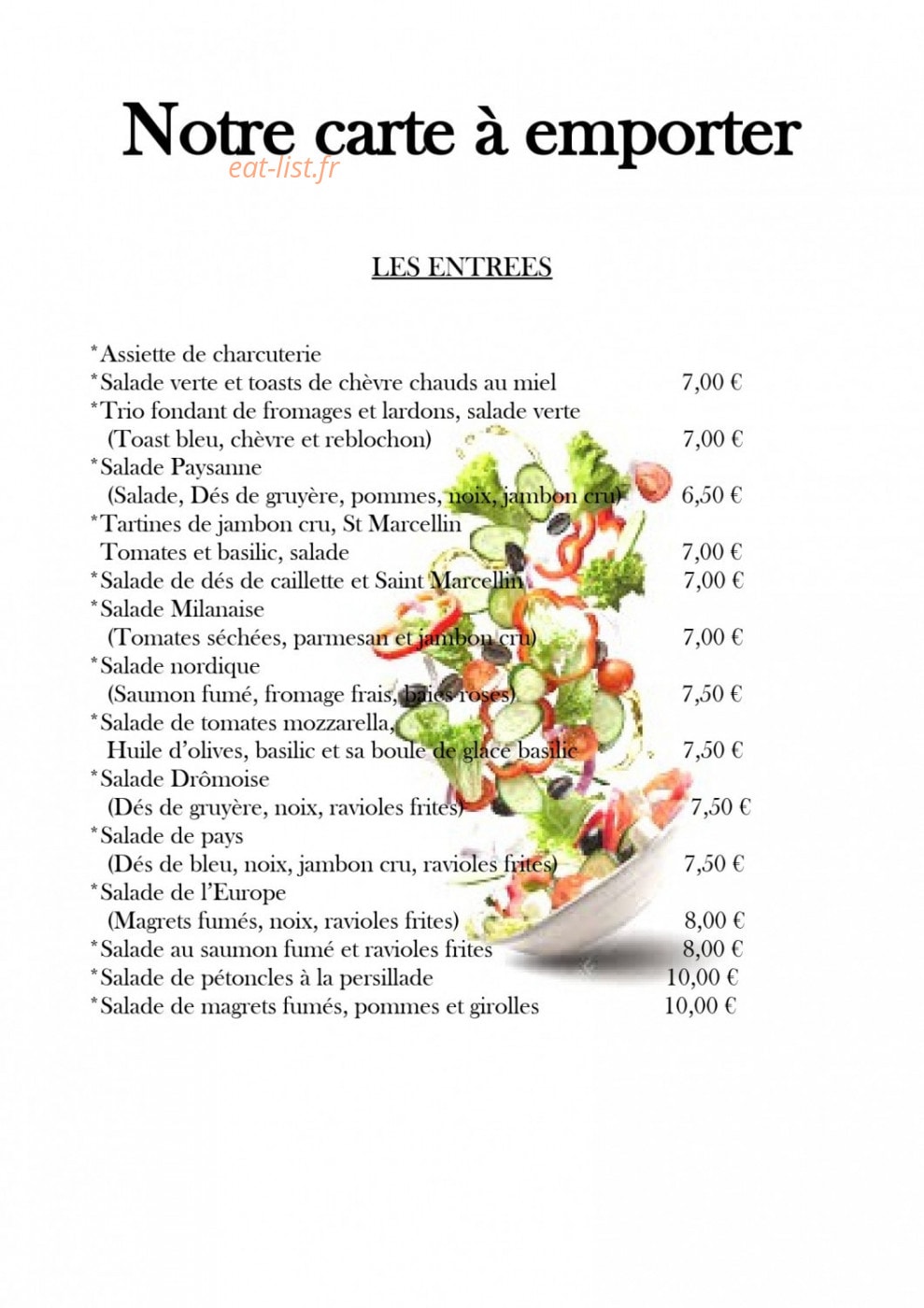 Ravioles & Co — carte page 10