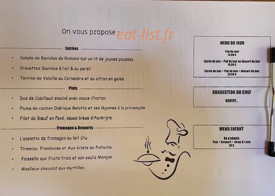 La Vieille Maison — carte page 1