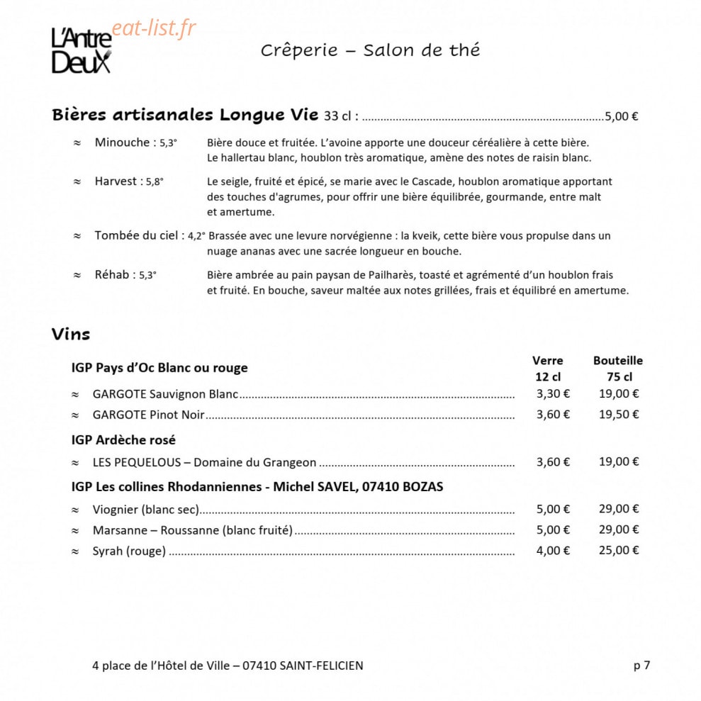 L'antre-deux — carte page 7