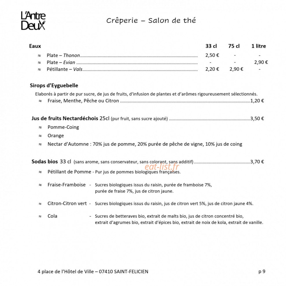 L'antre-deux — carte page 9