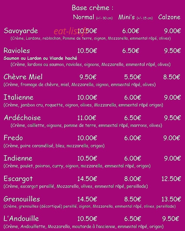 Traiteur Marmey — carte page 2