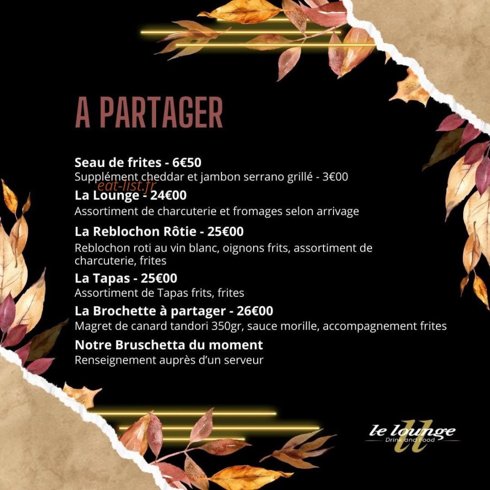 Le Lounge — carte page 2