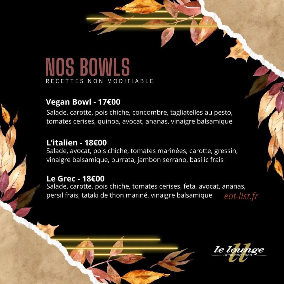 Le Lounge — carte page 8