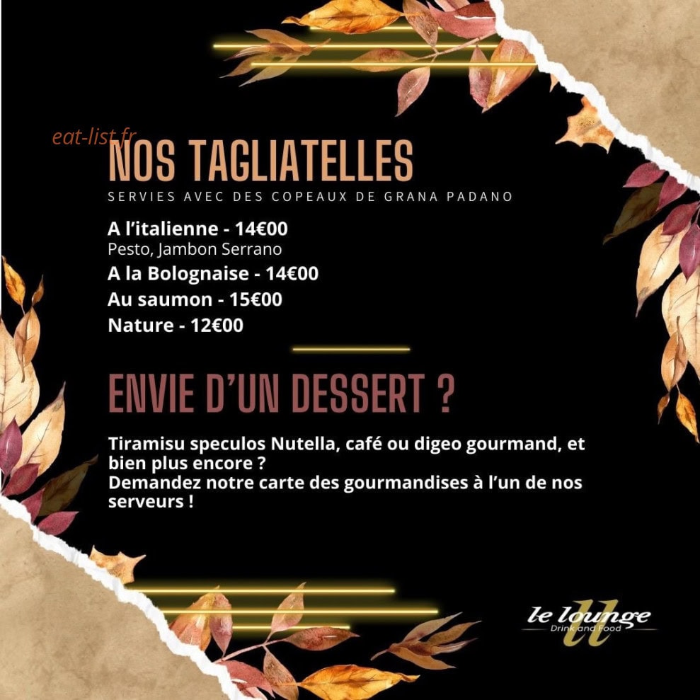 Le Lounge — carte page 4