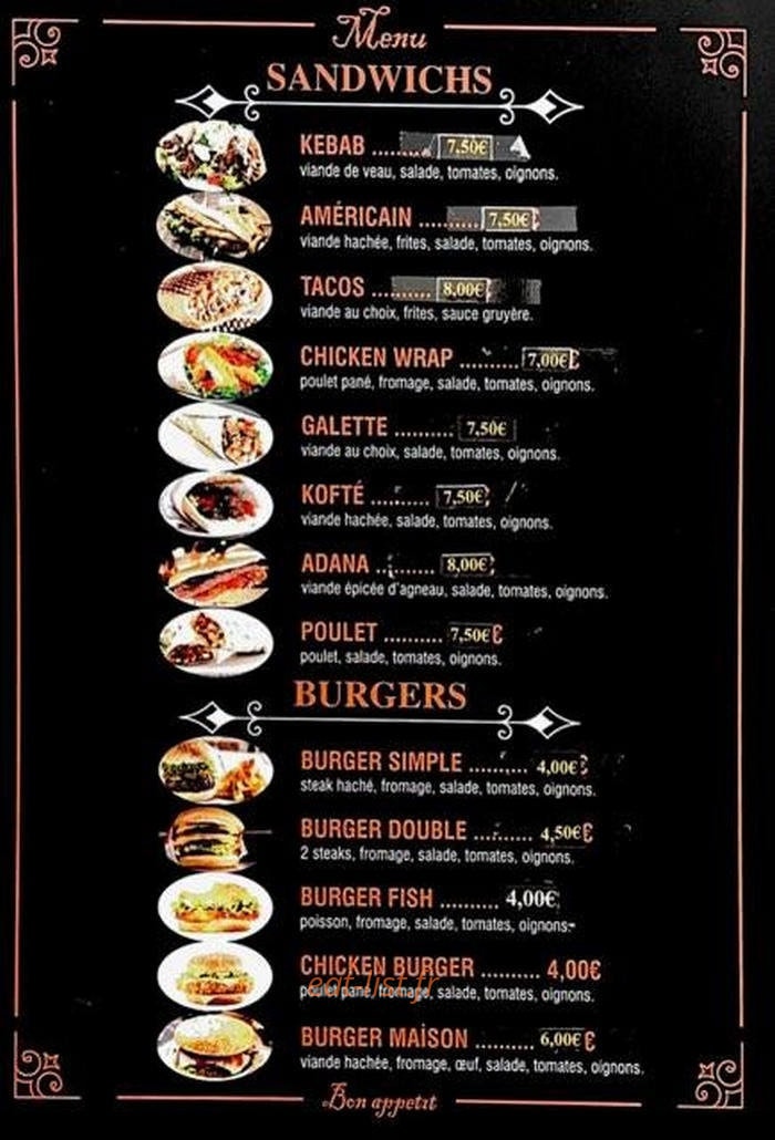 My grillades — carte page 2