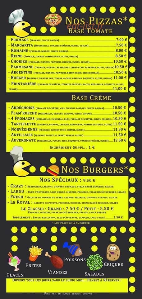 Criq'croq' — carte page 1