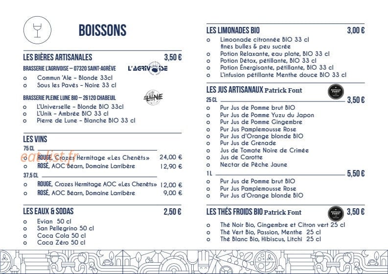 De Facto Mia Pizza — carte page 9